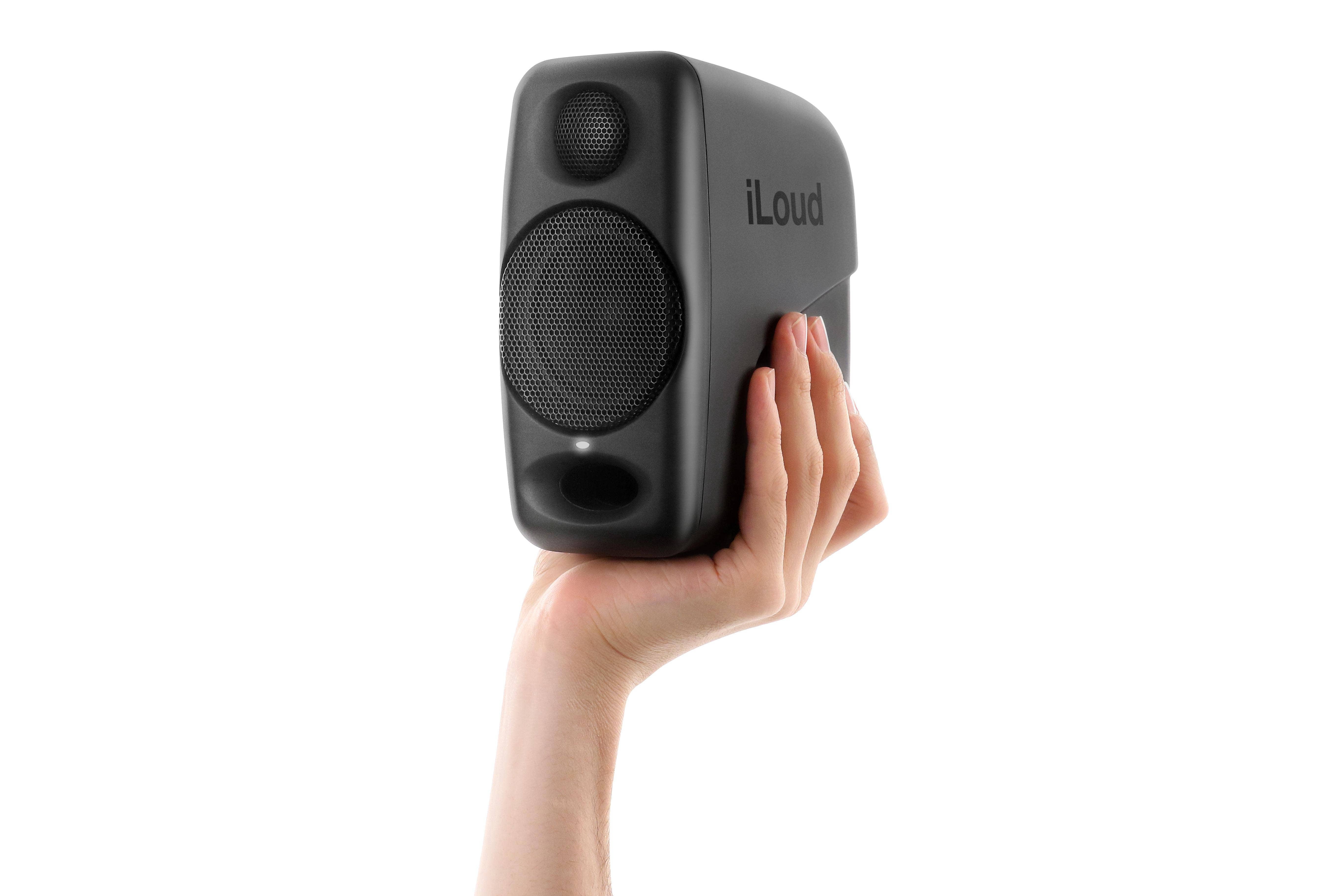 IK Multimedia iLoud Micro Monitor Portable Bluetooth Speaker, Black 2 Pack