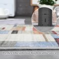 thumbnail image 3 of Runner Rug Washable Checkered  Rugs for Living Room Bedroom Kitchen Hallway Entryway Laundry Contemporary Abstract Rug Modern Geometric Rug Low Pile Office Rug Non Slip Blue, 3 of 9