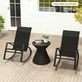 thumbnail image 2 of Gymax 4 PCS Patio Rocking Chairs w/ Ergonomic Backrest Seat Safe Stoppers for Backyard, 2 of 9