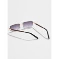 thumbnail image 3 of Men Square Rimless Fashion Glasses, 3 of 4