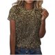 thumbnail image 1 of Camiseta de cuello redondo con estampado digital para mujer - Manga corta, top informal de verano - Camiseta con estampado gráfico de moda - S-XXXXL, 1 of 5