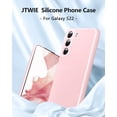 thumbnail image 5 of [3 in 1 for Samsung Galaxy S22 Case, with Screen Protector, [Upgraded Enhanced Camera Protection][Microfiber Lining] Shockproof Liquid Silicone Phone Case for Samsung Galaxy S22. (Pink), 5 of 12