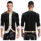 thumbnail image 3 of Trajes de Cosplay de circo brillante metálico para hombre, camisa Punk de manga larga con volantes, disfraces superiores, disfraz renacentista de Halloween, 3 of 5