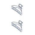 thumbnail image 1 of maskred Pinces à Griffes Mode Grand Style Simple Pratique Style Simple Robuste Accessoires Exquis Barrettes pour Femmes Blanc/arc 2Ensemble, 1 of 6