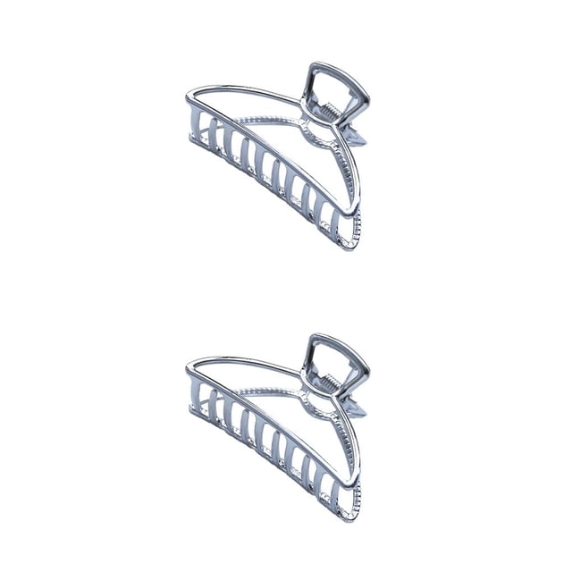 maskred Pinces à Griffes Mode Grand Style Simple Pratique Style Simple Robuste Accessoires Exquis Barrettes pour Femmes Blanc/arc 2Ensemble