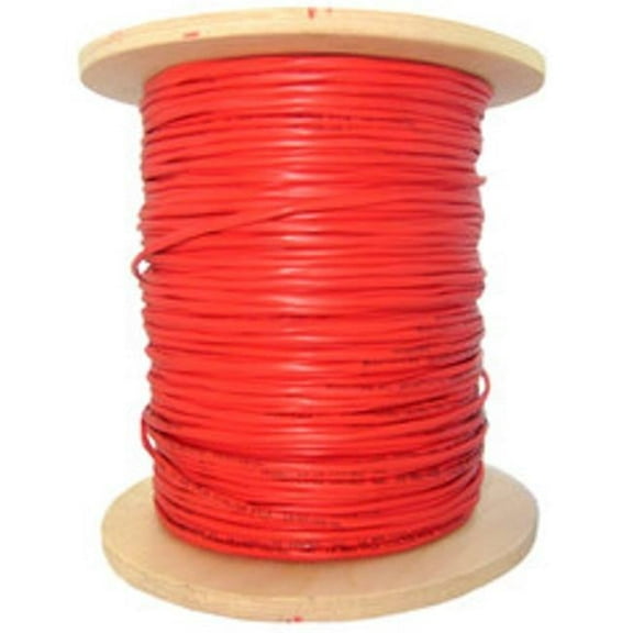 CableWholesale 10E2-206NH 1000 ft. 6 Fiber Indoor Distribution Fiber Optic Cable with 62.5-125 Multimode & Riser Rated Spool, Orange
