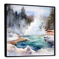 thumbnail image 2 of Designart "Winter'S Charming Geyser" Geyser Floater Framed Canvas Prints, 2 of 5