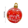 thumbnail image 3 of Fiudx Adorno Navideño para Exterior, Bolas Inflables de Pvc, Diseño Robusto y Resistente a La Intemperie, Ideal para Patio, Porche, Decoración Navideña, Control Remoto Incluido, 60 Cm de Diámetro., 3 of 7