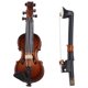 thumbnail image 2 of Violín de madera en miniatura con soporte, arco y estuche, mini Instrume musical, violín de 4cm Feliz Sencillez, 2 of 5