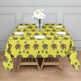 thumbnail image 3 of Yellow Bigfoot and Tree Pattern Square Tablecloth,Waterproof Square Table Cover,Wipeable Spillproof Washable Table Cover for Home Kitchen Party Decor 42"X42"(107x107cm), 3 of 6