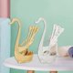 thumbnail image 1 of Juego de Vajilla Creativa Soporte de Base de Cisne Decorativo 12 s Dorado + Plata Macarena Cuchara de helado, 1 of 6