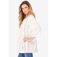thumbnail image 3 of Roaman's Women's Plus Size Eyelet Big Shirt, 3 of 4