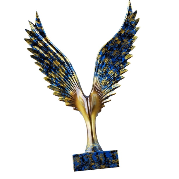 Estatua de ala de águila, figura coleccionable, adorno de Feng Shui, decoración de mesa, mano Estilo B
