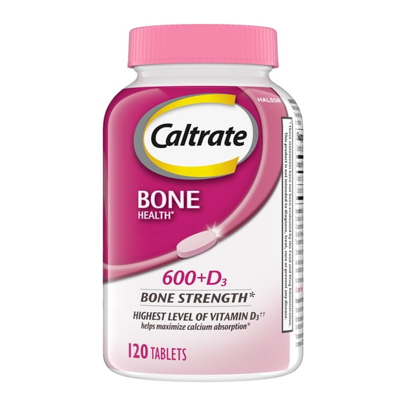 Caltrate 600 D3 Calcium and Vitamin D Supplement Tablets - 120 Count