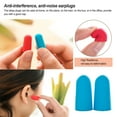 thumbnail image 3 of Lot de 10 Repos de Voyage Aide au Sommeil Réutilisable Anti-Bruit Insonorisant Bouchons d'Oreilles Accessoires de Sommeil Relax Bleu, 3 of 7