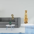 thumbnail image 2 of Figura nórdica de resina de caballero y dorado. Escultura abstracta de animal. Adorno artístico para escritorio, armario, mesa de oficina, ce, 2 of 8