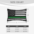 thumbnail image 4 of Salouo American Flag Print Print Pillow Case Cover,Wrinkle-Free Bed Pillow Cover Pack of 1 Home Decor Fade-Resistant and Stain-Resistant ,Pillows Not Included-16"x24", 4 of 6