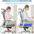 thumbnail image 5 of Gel Seat Cushion for Long Sitting Pressure Relief(Super Large&Thick) -Wheelchair Cushion for Pressure Sores - Coccyx,Sciatica & Tailbone Pain Relief Cushion- Non-Slip Butt Pillow for Offic, 5 of 10