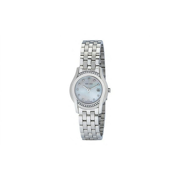 Gucci YA055510 Ladies Watch 5505 Mother of Pearl Dial Stainless steel Diamonds