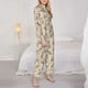 thumbnail image 3 of Balery Cowboy Sitting On Cow Back Conjunto de Pijama con Estampado para Mujer, Conjunto de Dos Piezas con Manga Larga, Ropa de Dormir Suave con Bolsillos, Pijamas Cómodos-XX-Large, 3 of 7
