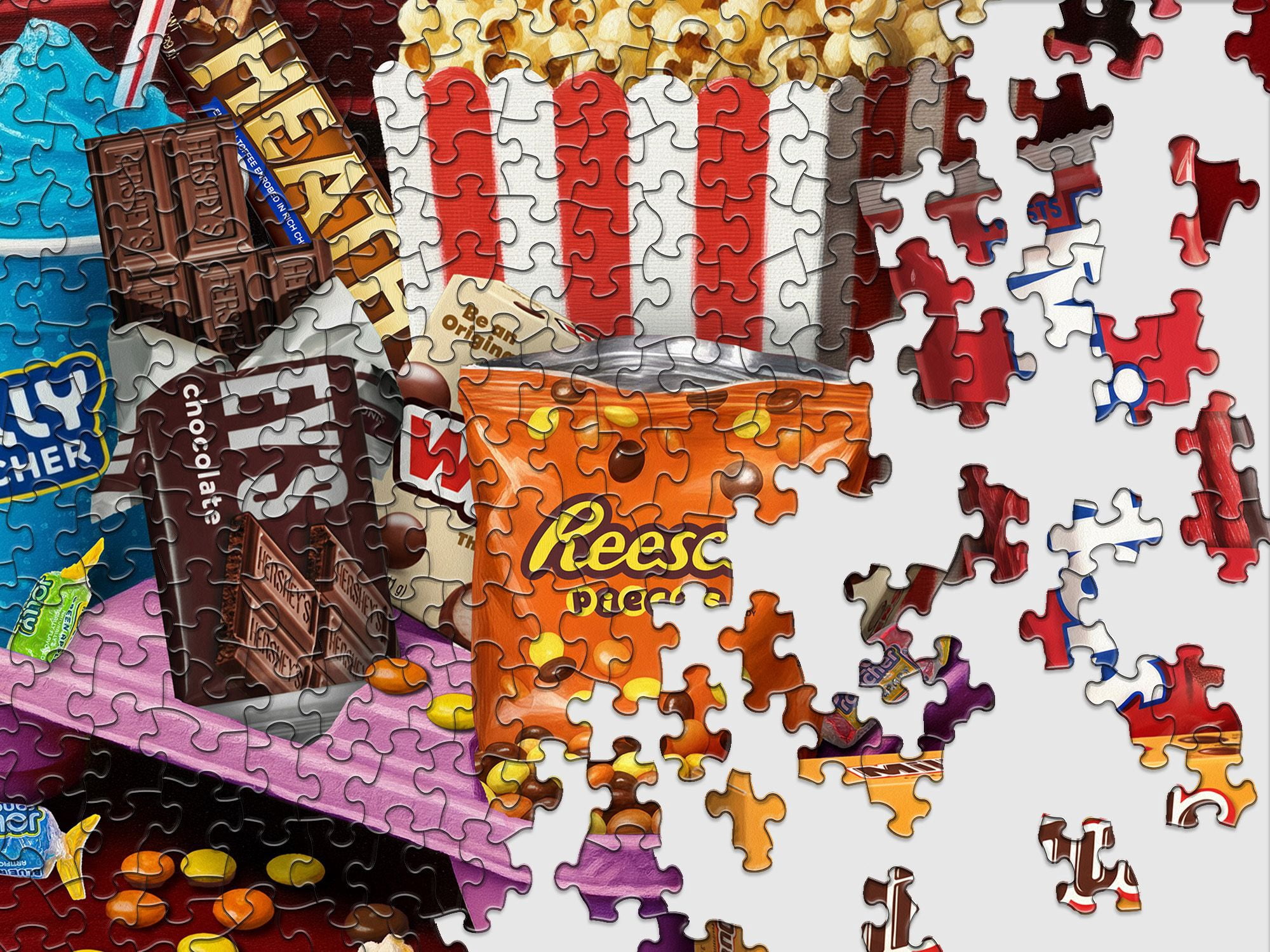 Springbok Hershey's Movie Night Treats 1000 Piece Jigsaw Puzzle for Adults - Poster Now Included