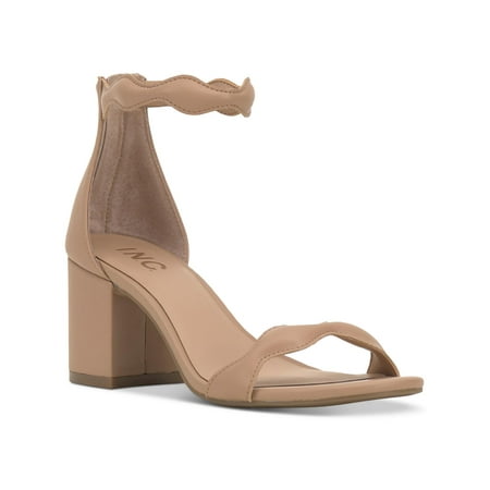 

INC Womens Sollisa Faux Leather Scalloped Heels