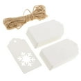 thumbnail image 1 of Etiquetas Engomadas de Papel 100pcs con Decoración Navideña , Rojo Blanco Colcomx Etiquetas de precios de copo de nieve de Navidad, 1 of 6