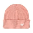 thumbnail image 1 of Sombreros de invierno para mujer, de punto, rasgados, con gran circunferencia de la cabeza, de color liso, de pelo largo, de punto, 1 of 2