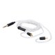thumbnail image 1 of Cable Para Auriculares De 3,5 Mm, Sonido Estéreo Sin Pérdidas, Cable Para Auriculares De Cobre Plateado, Resistente Al Desgarro, Sin Bobinado Para Música, 1 of 7