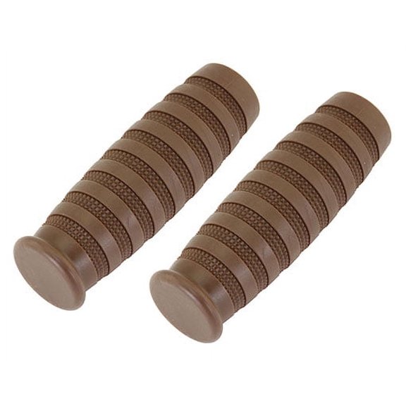 Brown Rubber Classic City Bike Grips 603 Kraton. Bike grips, bicycle grips, bike parts, bicycle parts