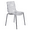 Clear, variant on LeisureMod Minimalist Dining Chair ABS Plastic Stackable Side Chair Modern Accent Chair with Stainless-Steel Legs for Kitchen, Dining Room Astor Series in Orange