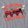 thumbnail image 2 of Harry Potter Seasons Greetings Christmas Hogwarts Express Women's Loose T-Shirt, Athletic Heather, Small, 2 of 3