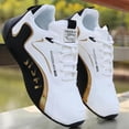 Men's Easily Wiped Clean Skate Shoes With Good Grip, Breathable Laceup