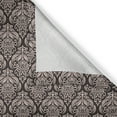 thumbnail image 6 of Ambesonne Damask Grommet Curtain, Flower Motif, 50" x 63", Beige and Charcoal Grey, 6 of 6