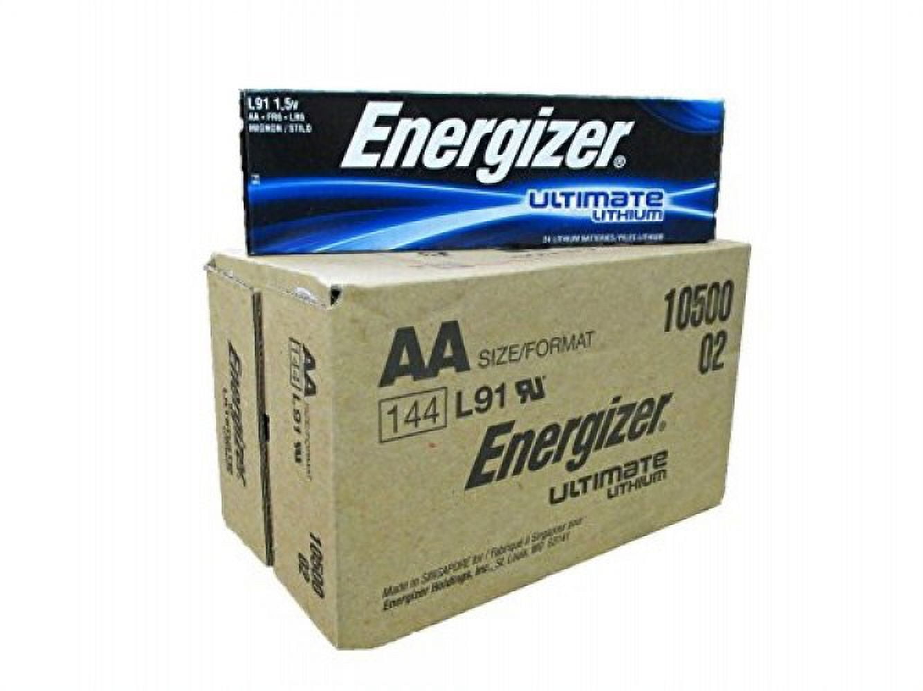 Energizer AA Ultimate Lithium 144 Batteries "in Original Box"