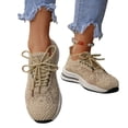 thumbnail image 6 of Womens Walking Shoes, Women's Floral Embroidery Lace Mesh Air Cushion Sneakers Lightweight Platform Comfort Casual Tennis Shoes Hollow Out Running Shoes Non-Slip Travel Working Shoes, 6 of 7