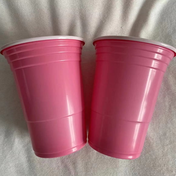 Vaso de plástico desechable convencional de dos colores ps Copa de tenis de mesa Copa de fiesta no tóxica de dos colores