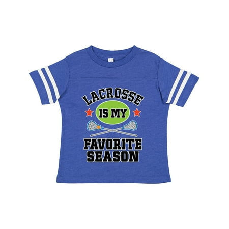 

Inktastic Lacrosse is My Favorite Season Gift Toddler Boy or Toddler Girl T-Shirt