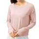 thumbnail image 2 of Camisas de encaje,Blusa informal para mujer, camiseta de manga larga con cuello redondo, jersey de poliéster, corte holgado para uso diario, sopatenor, 2 of 8