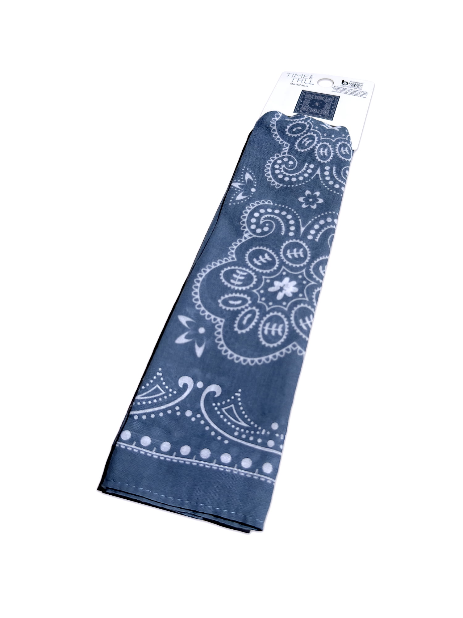 Time and Tru Women's Western Star Bandana, Insignia Blue, One Size Fits Most