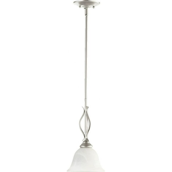 Quorum Lighting Spencer 1-Light Pendant, Classic Nickel, 7.5W, 18.25H