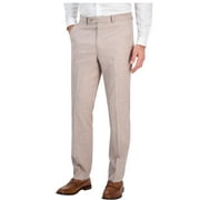 Tallia Mens Classic fit Dress Pants 40 / 32 Beige Solid