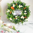 thumbnail image 3 of Flor artificial Happy Easter Wreath 40cm Decoraciones para Festival Party, Banquet, Wedding Decor Ligero Durable, 3 of 9