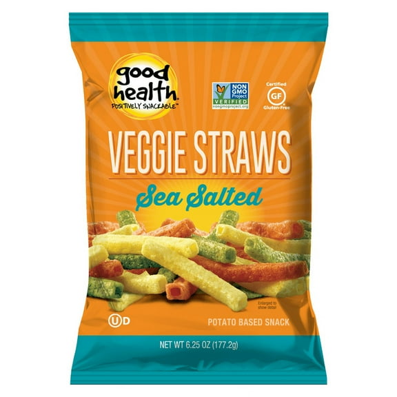 Good Health Sea Salted Veggie Straws, Gluten-Free, 6.25 oz Bag