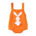 thumbnail image 2 of UACY Baby Girl Boy My First Easter Outfit Bunny Romper Sleeveless Knitted Bodysuit Jumpsuit Cute Spring Clothes, 2 of 7