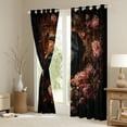 thumbnail image 3 of Manfei Halloween Crow Child Curtains Pack of 2 (42x84 Each), Vintage Romantic Flower Curtains Blackout, Mystic Galaxy Moon Bedroom Curtains, Living Room Curtains Decor, 3 of 6