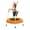 Orange, variant on 28 Inch Toddler Trampoline with Handle, Blue Printed Indoor Outdoor Kids Trampoline, Bungee Cord Design No-Gap Safe Jumping Mat, Max 55 LBS, Gift for Boys Girls