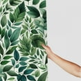 thumbnail image 3 of Awypu Tropical Leaves Palm Leaves Summer Green Leaves Waterproof Shower Curtain for Bathroom, Various Sizes White, 3 of 7