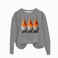 thumbnail image 5 of Towmus Halloween Sweatshirts for Women Pumpkin Shadow Sweater Cute Special Season Sweatshirt Funny Graphic Clothes, 5 of 6