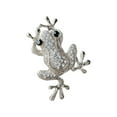thumbnail image 2 of Opvise Unisex Brooch Frog Shape Alloy Rhinestone Decor Anti-slip Bag Coat Collar Hat Scarf Decoration Clothes Pin Party Prom Garment Jewelry, 2 of 8